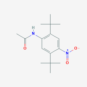 molecular formula C16H24N2O3 B263422 N-{2,5-ditert-butyl-4-nitrophenyl}acetamide 