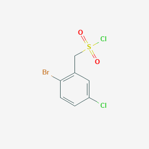molecular formula C7H5BrCl2O2S B2634225 (2-Bromo-5-chlorophenyl)methanesulfonyl chloride CAS No. 1500851-58-0