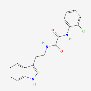 molecular formula C18H16ClN3O2 B2634227 N'-(2-chlorophenyl)-N-[2-(1H-indol-3-yl)ethyl]oxamide CAS No. 847592-08-9