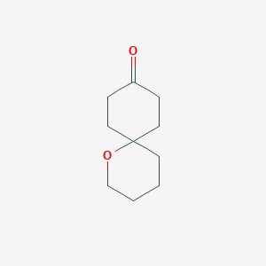 molecular formula C10H16O2 B2634235 1-氧代螺[5.5]十一烷-9-酮 CAS No. 1067249-24-4