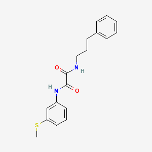 molecular formula C18H20N2O2S B2634250 N1-(3-(甲硫基)苯基)-N2-(3-苯基丙基)草酰胺 CAS No. 941980-44-5