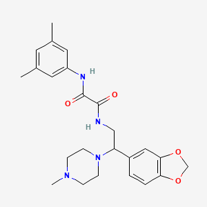 N-[2-(2H-1,3-BENZODIOXOL-5-YL)-2-(4-METHYLPIPERAZIN-1-YL)ETHYL]-N'-(3,5-DIMETHYLPHENYL)ETHANEDIAMIDE