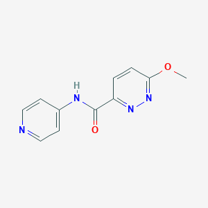 molecular formula C11H10N4O2 B2634266 6-methoxy-N-(pyridin-4-yl)pyridazine-3-carboxamide CAS No. 1251576-55-2