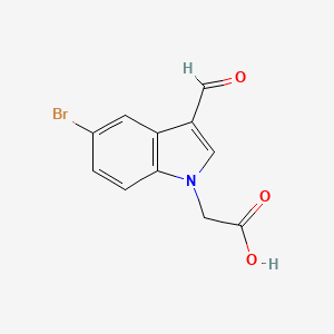 2-(5-Bromo-3-formylindol-1-yl)acetic acid