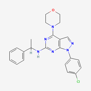 1-(4-chlorophenyl)-4-morpholino-N-(1-phenylethyl)-1H-pyrazolo[3,4-d]pyrimidin-6-amine