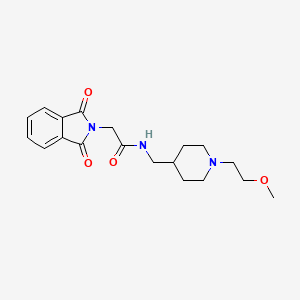 2-(1,3-dioxoisoindolin-2-yl)-N-((1-(2-methoxyethyl)piperidin-4-yl)methyl)acetamide