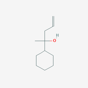 molecular formula C11H20O B2634290 2-Cyclohexylpent-4-en-2-ol CAS No. 320590-44-1