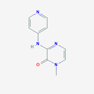 molecular formula C10H10N4O B2634299 1-methyl-3-(pyridin-4-ylamino)pyrazin-2(1H)-one CAS No. 2320421-57-4