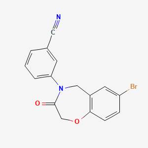 3-(7-bromo-3-oxo-2,3-dihydro-1,4-benzoxazepin-4(5H)-yl)benzonitrile