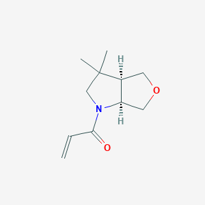 Rac-1-[(3ar,6as)-3,3-dimethyl-hexahydro-1h-furo[3,4-b]pyrrol-1-yl]prop-2-en-1-one