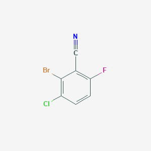 molecular formula C7H2BrClFN B2634328 2-Bromo-3-chloro-6-fluorobenzonitrile CAS No. 1823576-81-3