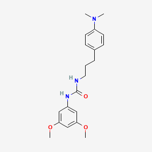 molecular formula C20H27N3O3 B2634338 1-(3,5-二甲氧基苯基)-3-(3-(4-(二甲氨基)苯基)丙基)脲 CAS No. 1207044-22-1