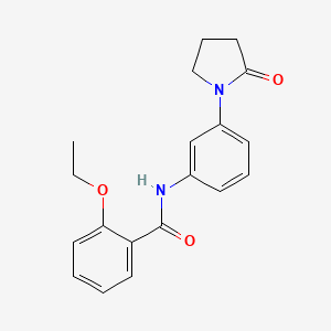 molecular formula C19H20N2O3 B2634344 2-ethoxy-N-[3-(2-oxopyrrolidin-1-yl)phenyl]benzamide CAS No. 941889-53-8