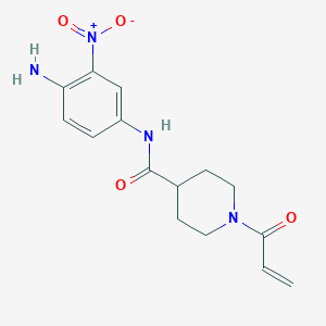 N-(4-Amino-3-nitrophenyl)-1-prop-2-enoylpiperidine-4-carboxamide