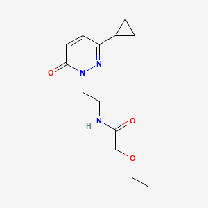 molecular formula C13H19N3O3 B2634347 N-(2-(3-环丙基-6-氧代吡哒嗪-1(6H)-基)乙基)-2-乙氧基乙酰胺 CAS No. 2034266-63-0
