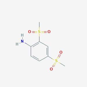 molecular formula C8H11NO4S2 B263436 2,4-Bis(methylsulfonyl)aniline 