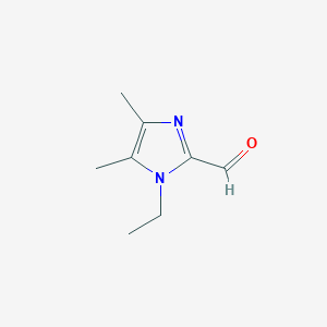 molecular formula C8H12N2O B2634363 1-ethyl-4,5-dimethyl-1H-imidazole-2-carbaldehyde CAS No. 1211514-25-8