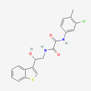 N1-(2-(benzo[b]thiophen-3-yl)-2-hydroxyethyl)-N2-(3-chloro-4-methylphenyl)oxalamide