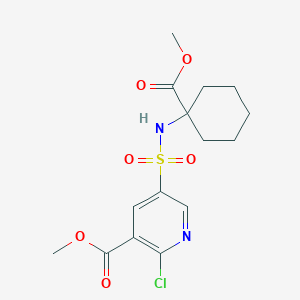 Methyl 2-chloro-5-{[1-(methoxycarbonyl)cyclohexyl]sulfamoyl}pyridine-3-carboxylate