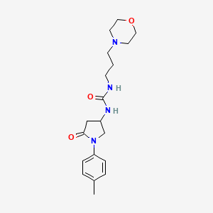 1-(3-Morpholinopropyl)-3-(5-oxo-1-(p-tolyl)pyrrolidin-3-yl)urea