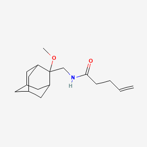 molecular formula C17H27NO2 B2634375 N-(((1R,3S,5r,7r)-2-methoxyadamantan-2-yl)methyl)pent-4-enamide CAS No. 1797887-38-7