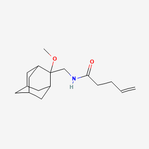 molecular formula C17H27NO2 B2634375 N-(((1R,3S,5r,7r)-2-甲氧基金刚烷-2-基)甲基)戊-4-烯酰胺 CAS No. 1797887-38-7