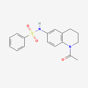 N-(1-acetyl-1,2,3,4-tetrahydroquinolin-6-yl)benzenesulfonamide