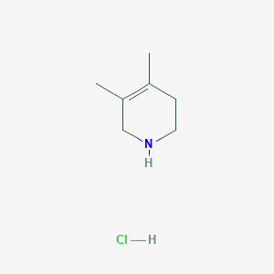 molecular formula C7H14ClN B2634381 4,5-Dimethyl-1,2,3,6-tetrahydropyridine hydrochloride CAS No. 1803582-71-9