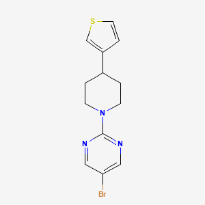 5-Bromo-2-(4-thiophen-3-ylpiperidin-1-yl)pyrimidine
