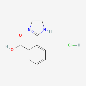 molecular formula C10H9ClN2O2 B2634404 2-(1H-imidazol-2-yl)benzoic acid hydrochloride CAS No. 4278-13-1