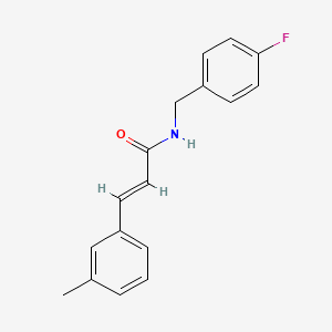 N-(4-fluorobenzyl)-3-(3-methylphenyl)acrylamide