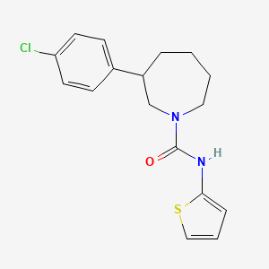 molecular formula C17H19ClN2OS B2634426 3-(4-氯苯基)-N-(噻吩-2-基)氮杂环己烷-1-甲酰胺 CAS No. 1798464-60-4