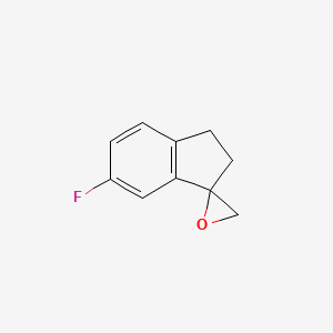 molecular formula C10H9FO B2634434 5-Fluorospiro[1,2-dihydroindene-3,2'-oxirane] CAS No. 2248416-68-2