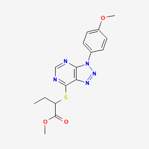methyl 2-((3-(4-methoxyphenyl)-3H-[1,2,3]triazolo[4,5-d]pyrimidin-7-yl)thio)butanoate