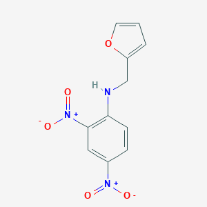 molecular formula C11H9N3O5 B263444 N-(furan-2-ylmethyl)-2,4-dinitroaniline 