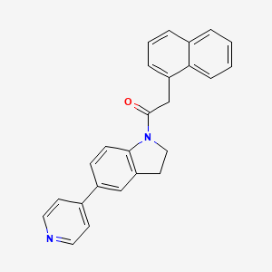 2-(Naphthalen-1-yl)-1-(5-(pyridin-4-yl)indolin-1-yl)ethanone
