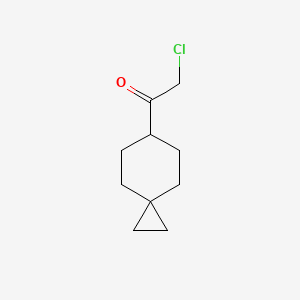 molecular formula C10H15ClO B2634446 2-Chloro-1-spiro[2.5]octan-6-ylethanone CAS No. 2021455-69-4