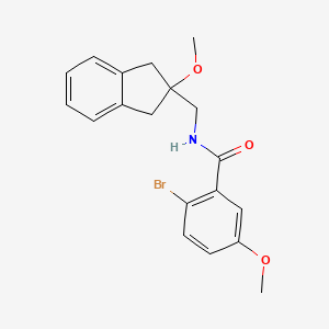 2-bromo-5-methoxy-N-((2-methoxy-2,3-dihydro-1H-inden-2-yl)methyl)benzamide