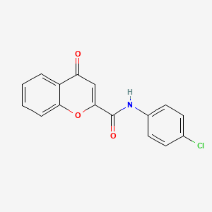 molecular formula C16H10ClNO3 B2634451 N-(4-chlorophenyl)-4-oxo-4H-chromene-2-carboxamide CAS No. 32557-94-1
