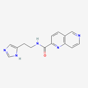 N-[2-(1H-imidazol-4-yl)ethyl]-1,6-naphthyridine-2-carboxamide