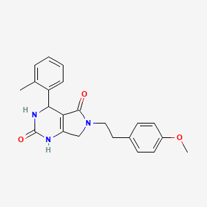 6-(4-methoxyphenethyl)-4-(o-tolyl)-3,4,6,7-tetrahydro-1H-pyrrolo[3,4-d]pyrimidine-2,5-dione