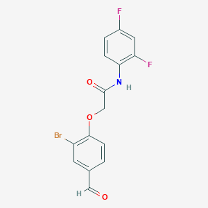 2-(2-bromo-4-formylphenoxy)-N-(2,4-difluorophenyl)acetamide