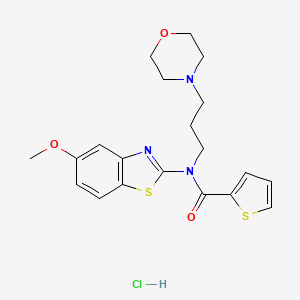 N-(5-methoxybenzo[d]thiazol-2-yl)-N-(3-morpholinopropyl)thiophene-2-carboxamide hydrochloride