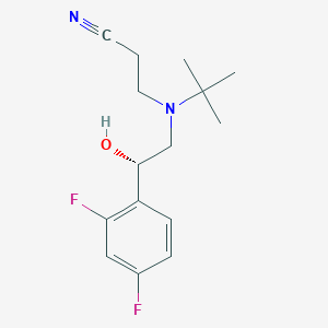 (S)-3-(tert-butyl(2-(2,4-difluorophenyl)-2-hydroxyethyl)amino)propanenitrile