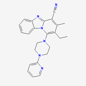 2-Ethyl-3-methyl-1-(4-pyridin-2-ylpiperazin-1-yl)pyrido[1,2-a]benzimidazole-4-carbonitrile