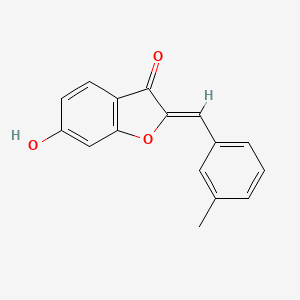 (2Z)-6-hydroxy-2-(3-methylbenzylidene)-1-benzofuran-3(2H)-one