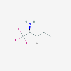 molecular formula C6H12F3N B2634501 (S,S)-1,1,1-Trifluoro-3-methyl-2-pentylamine CAS No. 1349702-20-0
