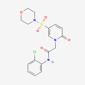 N-(2-chlorophenyl)-2-[5-(morpholin-4-ylsulfonyl)-2-oxopyridin-1(2H)-yl]acetamide