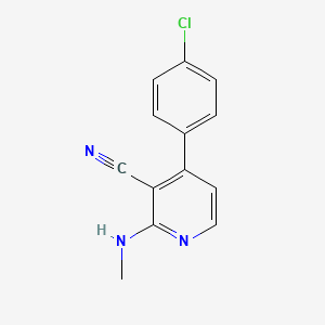 4-(4-Chlorophenyl)-2-(methylamino)nicotinonitrile
