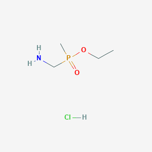 molecular formula C4H13ClNO2P B2634515 [Ethoxy(methyl)phosphoryl]methanamine;hydrochloride CAS No. 2445791-40-0